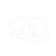 Chat endormi — mascotte de Milo